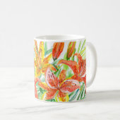 Lys tigre fleurs mug (Devant droit)