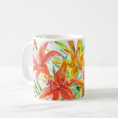 Lys tigre fleurs mug (Devant gauche)