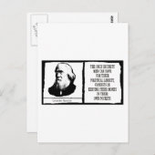 Lysander Spooner Briefkaart (Voorkant / Achterkant)