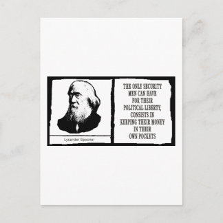 Lysander Spooner Briefkaart