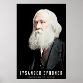 Lysander Spooner Colorized  Poster (Voorkant)