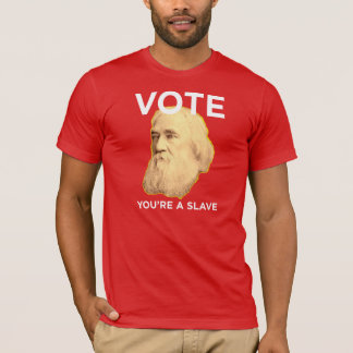 Lysander Spooner Geen meesters Geen slaven T-shirt