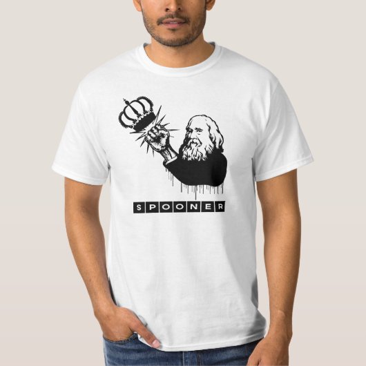 LYSANDER SPOONER NO MASTERS T-SHIRT (Voorkant)