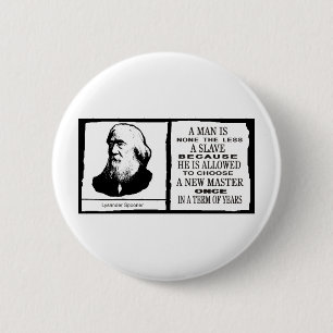 Lysander Spooner Ronde Button 5,7 Cm