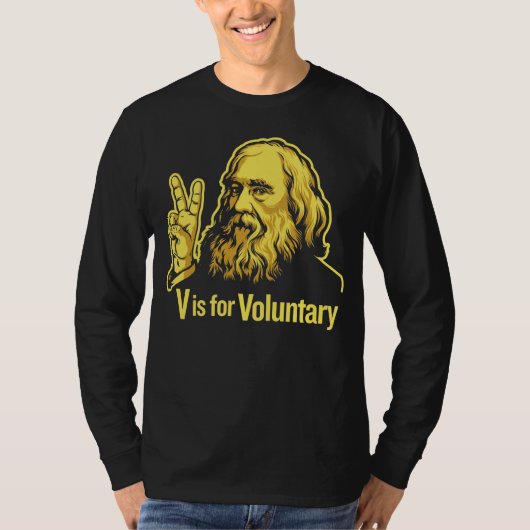 Lysander Spooner Voluntaryism T-Shirt (Voorkant)