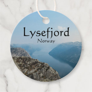 Lysefjord Noorwegen Bedankjes Labels