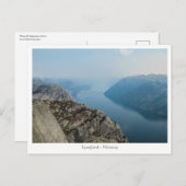 Lysefjord Noorwegen Briefkaart (Voorkant / Achterkant)