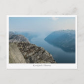 Lysefjord Noorwegen Briefkaart (Voorkant)