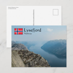 Lysefjord Noorwegen Briefkaart