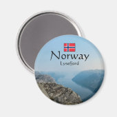 Lysefjord Noorwegen Magneet (Voorkant / Achterkant)