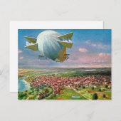 LZ3 Zeppelin  Briefkaart 1908 teruggezet (Voorkant / Achterkant)