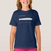LZ 127 Graf Zeppelin - Luchtschip Blauwdruk Planne T-shirt (Voorkant)