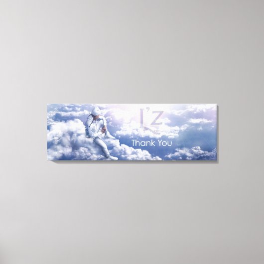 L'z-"Dank u" Premium Wrap Canvas 36 "x12", 1.5" (Voorkant)