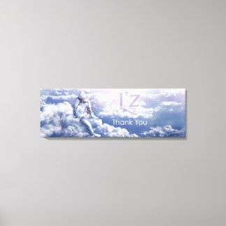 L'z-"Dank u" Premium Wrap Canvas 36 "x12", 1.5" Afdruk