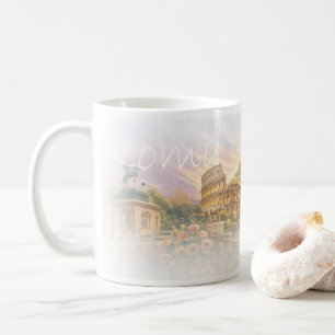 LZO01A mozaïek van ROME, Lazio, Italië, koffiemok
