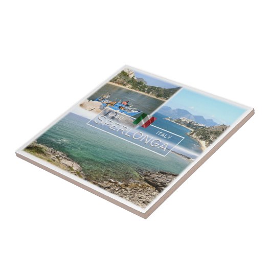 LZO021 SPERLONGA, Lazio, Italië, Tegeltje (Zijkant)