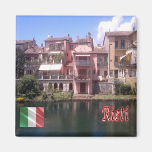 LZO035 RIETI Huizen van Rione Saint Lucia, Koelkas Magneet