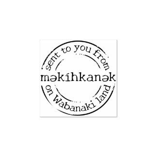 məkíhkankək (Portland, Maine) poststempel Rubberstempel