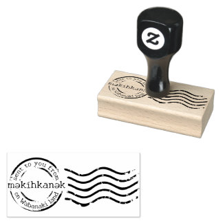 məkíhkankək (Portland, Maine) poststempel Rubberstempel