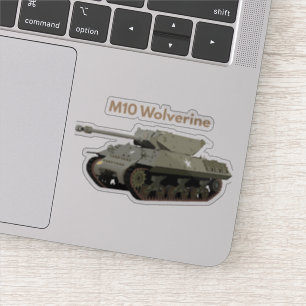 M10 Wolverine American WW2 Tank Destroyer Sticker