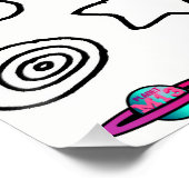 M13 Poster de l'oeil et des lèvres d'amour étrange (Coin)