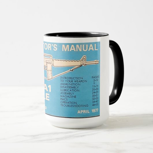 M16 A1 Handmatige koffie-Mok van de bediener Mok (Voorkant rechts)