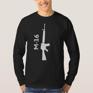 M16 Pistool geweer 2e wijziging AR15 Vuurwapen T-shirt