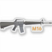 M16 Rifle Sticker (Voorkant)