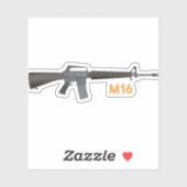 M16 Rifle Sticker (Vel)