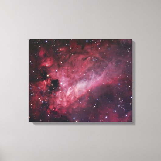 M17, De Omega Nebula in Boogschutter Canvas Afdruk (Voorkant)