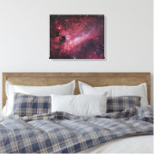 M17, De Omega Nebula in Boogschutter Canvas Afdruk (Insitu (Slaapkamer))