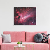 M17, De Omega Nebula in Boogschutter Canvas Afdruk (Insitu (Woonkamer))