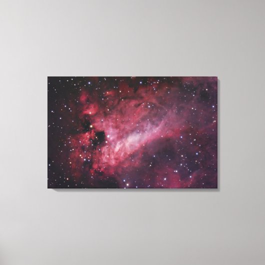 M17, De Omega Nebula in Boogschutter Canvas Afdruk (Voorkant)