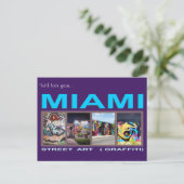 M190084 Miami Graffiti Briefkaart (Staand voorkant)