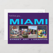 M190084 Miami Graffiti Briefkaart (Voorkant / Achterkant)