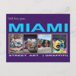 M190084 Miami Graffiti Briefkaart