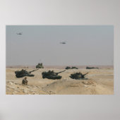 M1-A1 Abrams Tanks Poster (Voorkant)