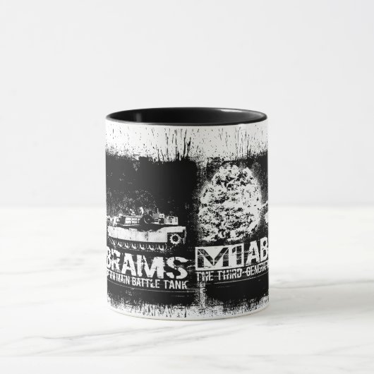 M1 Abrams 11 oz Ringer Mug (Centre)