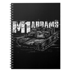 M1 Abrams-fotonotebook (80 pagina's B&W) Notitieboek