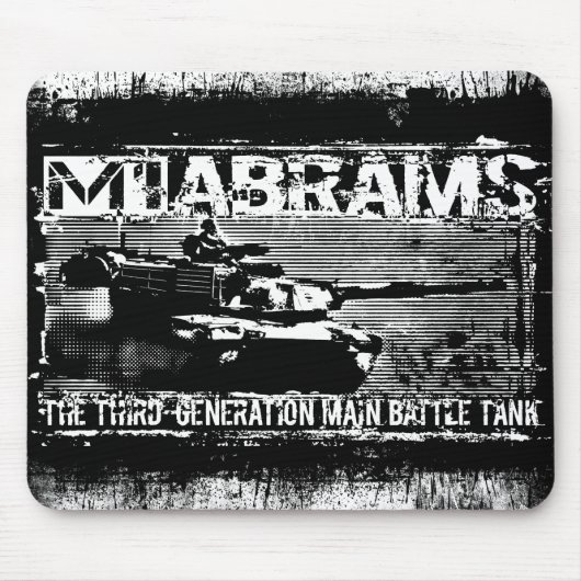 M1 Abrams Mousepad Muismat (Voorkant)