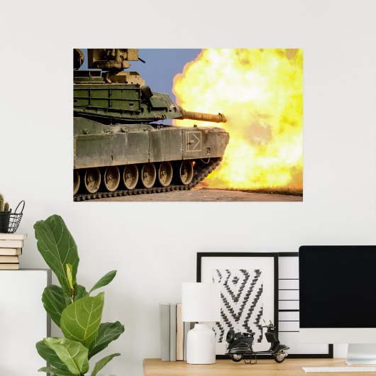 M1 Abrams Tank Poster (Thuiskantoor)