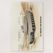 M1 Abrams Tankdiagram: Desert Edition Legpuzzel (Verticaal)
