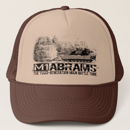 M1 Abrams Trucker Hat Pet (Voorkant)