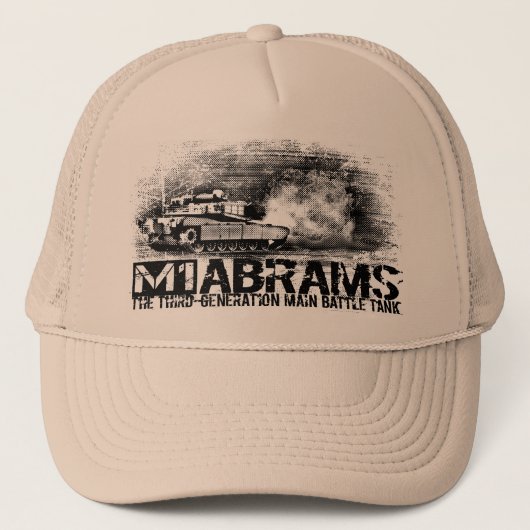 M1 Abrams Trucker Hat Trucker Pet (Voorkant)