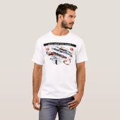 M1 Carbine gestript T-shirt (Voorkant volledig)