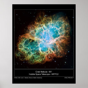 M1 Crab Nebula poster