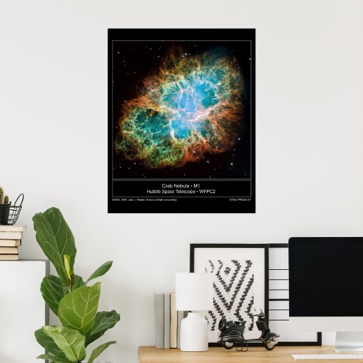 M1 Crab Nebula poster (Thuiskantoor)