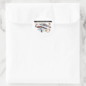 M1 gestripte karabijn ronde sticker (Tas)
