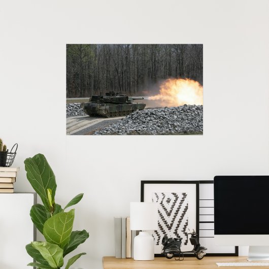 M1A1 Abrams Poster (Thuiskantoor)