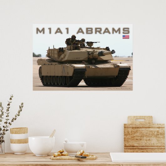 M1A1 Abrams Poster (Keuken)